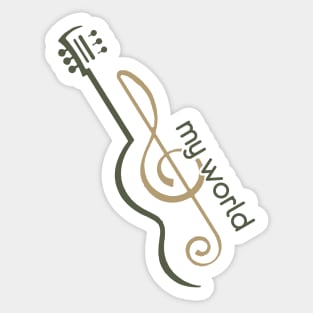 Music... My World Sticker